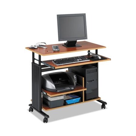 Safco Safco, ADJUSTABLE HEIGHT MINI-TOWER WORKSTATION, 35.5W X 22D X 34H, CHERRY/BLACK 1927CY